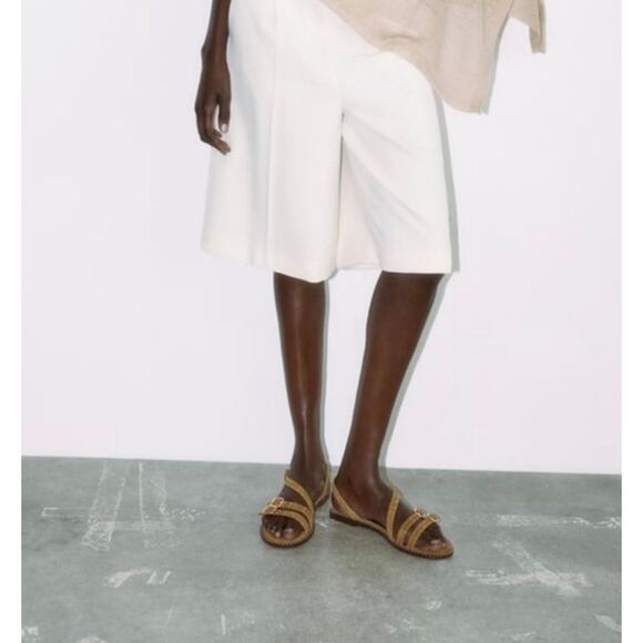 Zara Studded Suede Sandals - Picture 3 of 8